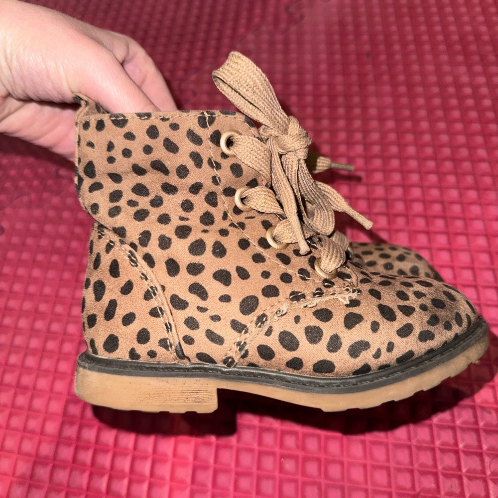 Leopard Print Cat & Jack Boots Toddler 7
